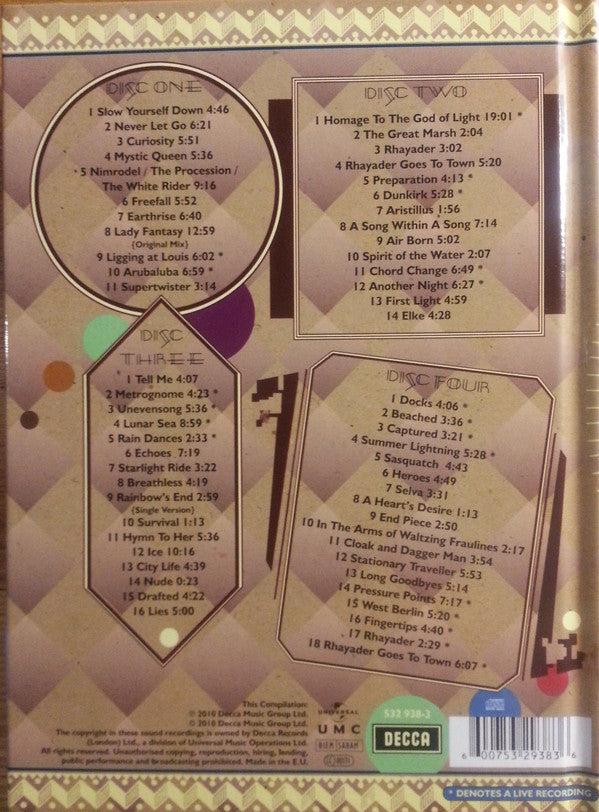 Camel : Rainbow&#39;s End (An Anthology 1973-1985) (Box, Comp, RM + 4xCD)