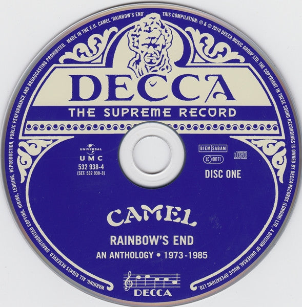 Camel : Rainbow&#39;s End (An Anthology 1973-1985) (Box, Comp, RM + 4xCD)