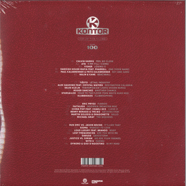 Various : Kontor - Top Of The Clubs Volume 100 (4xLP, Comp)