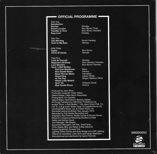 Uriah Heep : Uriah Heep Live (2xCD, Album, Dlx, RE, RM, RP, Exp)