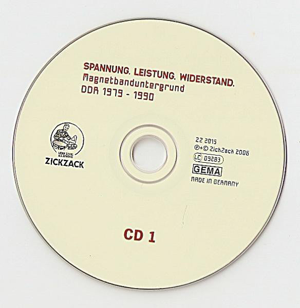 Various : Spannung. Leistung. Widerstand. Magnetbanduntergrund DDR 1979 - 1990 (2xCD, Comp, Boo)