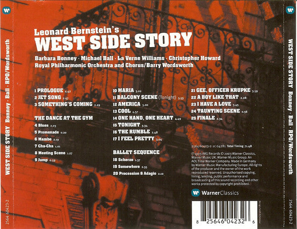 Michael Ball, Barbara Bonney, Royal Philharmonic Orchestra And Chorus*, Barry Wordsworth : Leonard Bernstein&#39;s West Side Story (CD, Album)