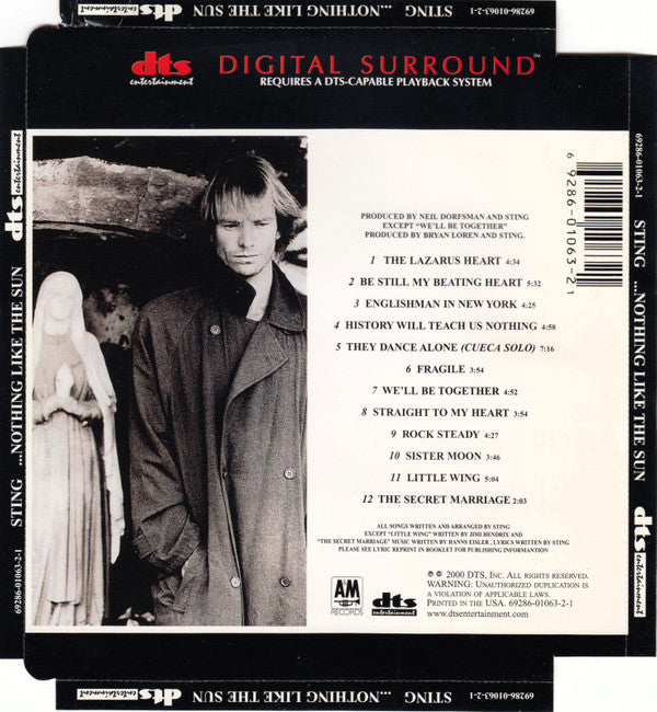 Sting : ...Nothing Like The Sun (CD, Album, Multichannel, dts)