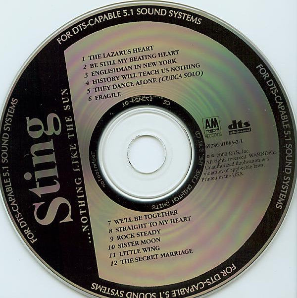 Sting : ...Nothing Like The Sun (CD, Album, Multichannel, dts)