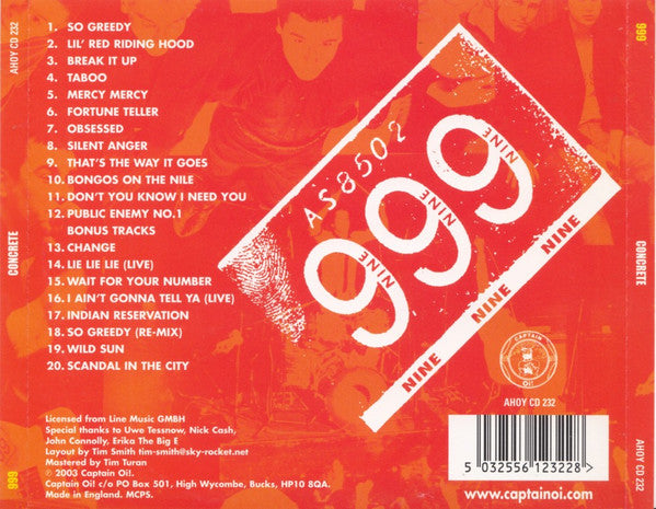 999 : Concrete (CD, Album, RE, RP, MPO)