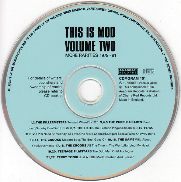 Various : This Is Mod Volume 2 - More Rarities 1979-1981 (CD, Comp)