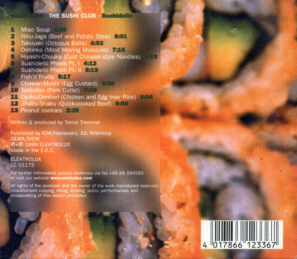 The Sushi Club : Sushidelic (CD, Album)