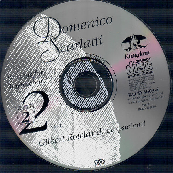 Domenico Scarlatti, Gilbert Rowland : Sonatas For Harpsichord Volume 2 (2xCD)