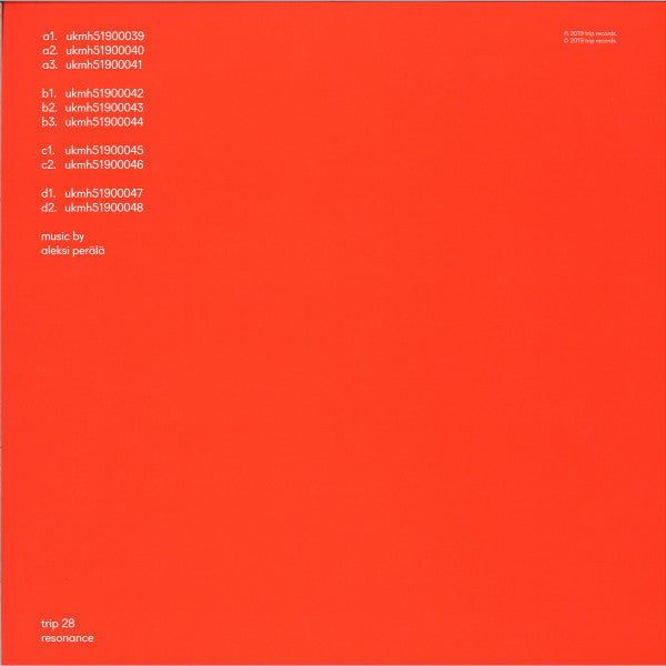 Aleksi Perälä : Resonance (2x12", Album)