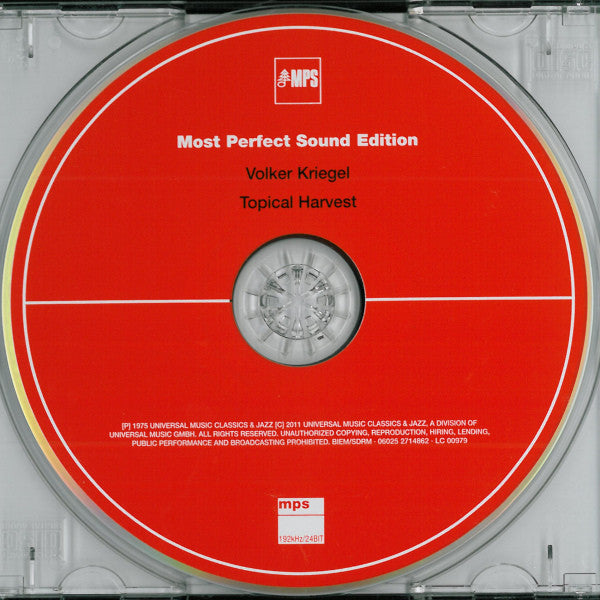 Volker Kriegel : Topical Harvest (CD, Album, RE)