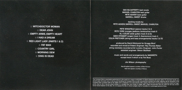 Nazareth (2) : Nazareth (CD, Album, RE)