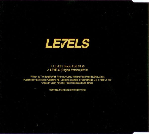 Avicii : Levels (CD, Single)