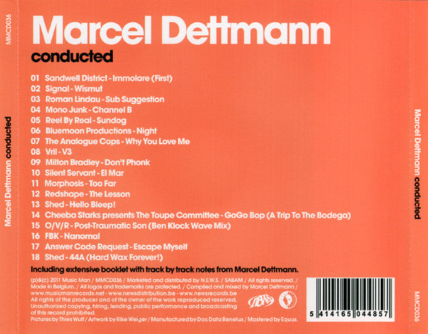 Marcel Dettmann : Conducted (CD, Mixed)