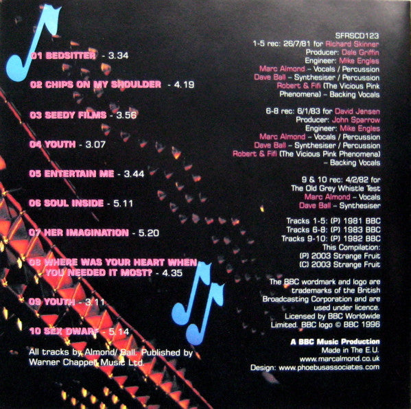 Soft Cell : At The BBC (CD, Enh)