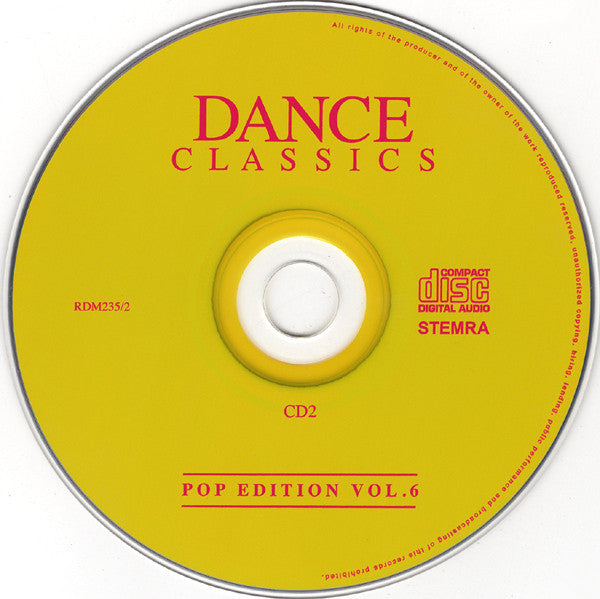 Various : Dance Classics - Pop Edition Vol. 6 (2xCD, Comp)