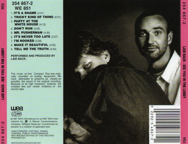 Laid Back : See You In The Lobby (CD, Album)