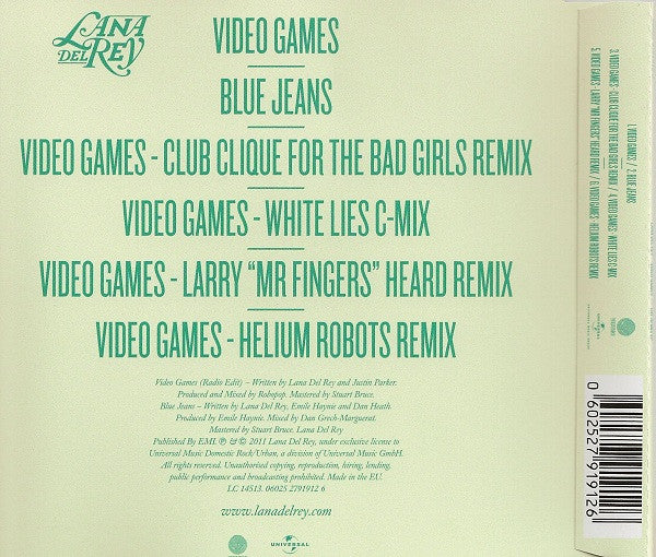 Lana Del Rey : Video Games - The Remix EP (CD, EP)