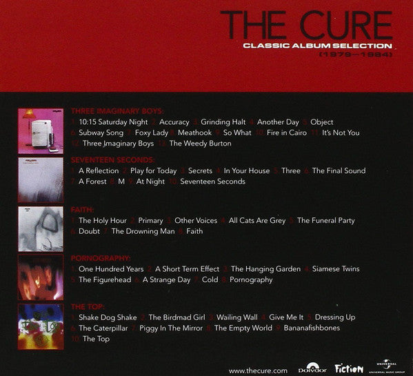 The Cure : Classic Album Selection (1979–1984) (CD, Album, RE, RM + CD, Album, RE, RM + CD, Album,)