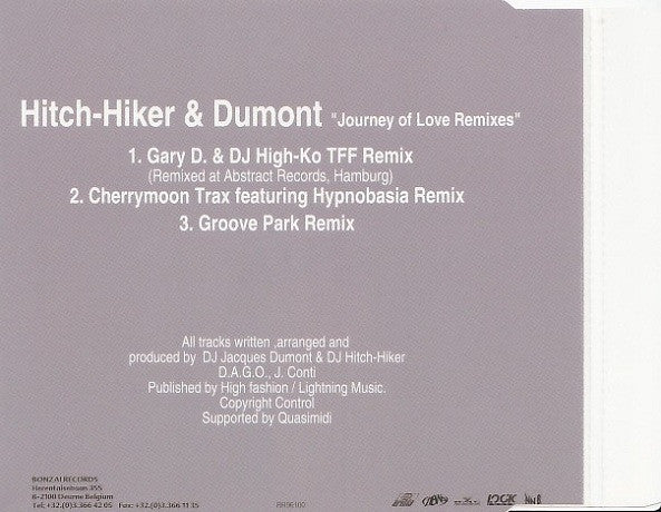 Hitch-Hiker &amp; Dumont* : Journey Of Love (Remixes) (CD, Maxi)