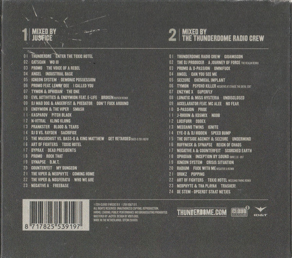 Various : Thunderdome (Toxic Hotel) (2xCD, Mixed)