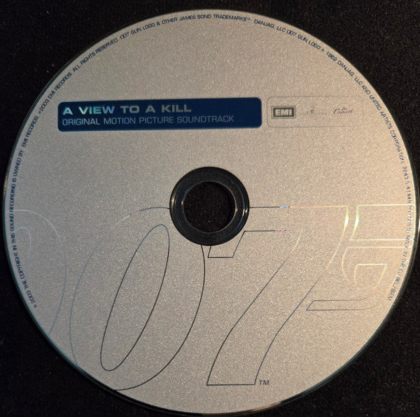 John Barry : A View To A Kill (Original Motion Picture Soundtrack) (CD, Album, RE, RM, Son)