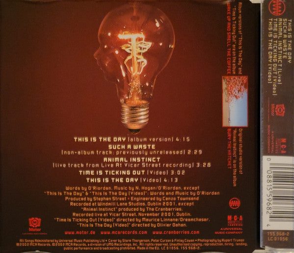 The Cranberries : This Is The Day (CD, Maxi, Enh)