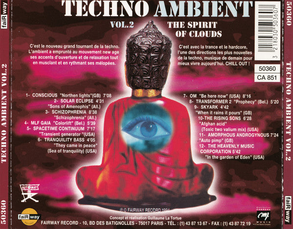 Various : Techno Ambient Vol. 2 (The Spirit Of Clouds) (CD, Comp, Mixed)