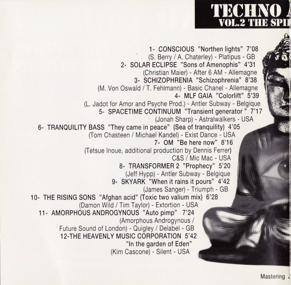 Various : Techno Ambient Vol. 2 (The Spirit Of Clouds) (CD, Comp, Mixed)