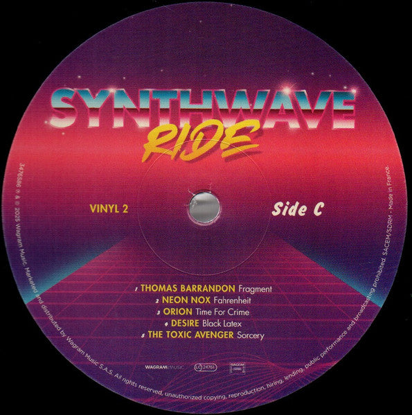 Various : Synthwave Ride (2xLP, Comp)