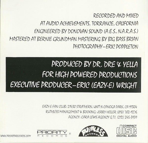 Eazy-E : Eazy-Duz-It (CD, Album, RE, RM)