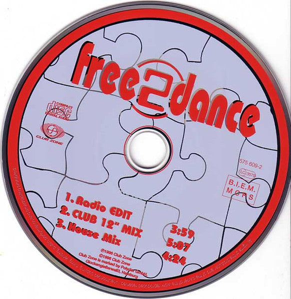 Free 2 Dance : Piece Of Heaven (CD, Maxi)