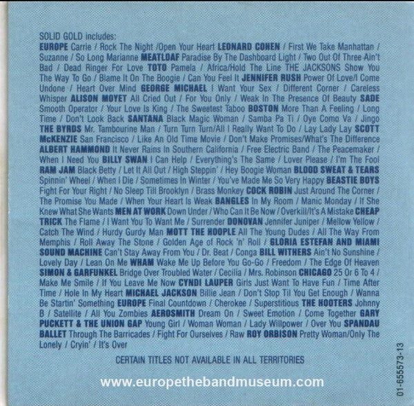 Europe (2) : The Final Countdown / Cherokee / Superstitious (CD, Mini, Maxi)