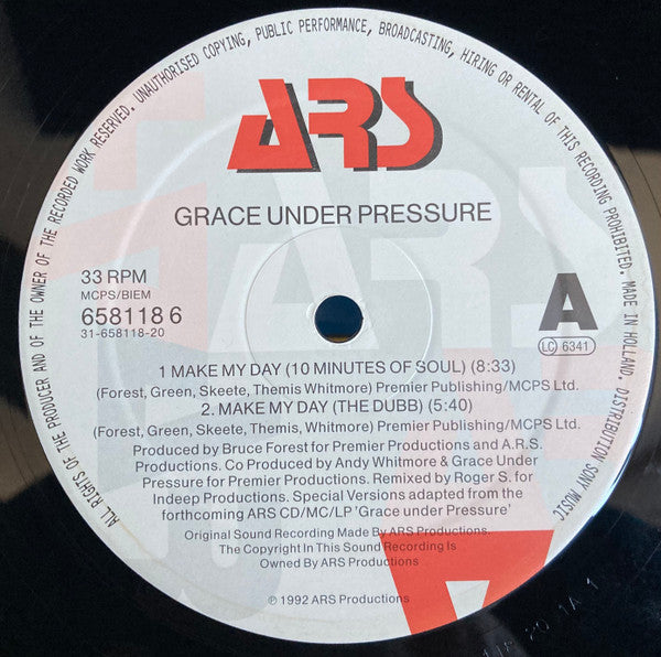 Grace Under Pressure : Make My Day (12&quot;, Maxi)