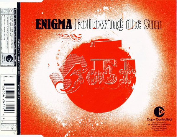 Enigma : Following The Sun (CD, Single, Copy Prot.)