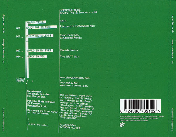 Depeche Mode : Enjoy The Silence····04 (CD, Single, Ltd, CD3)