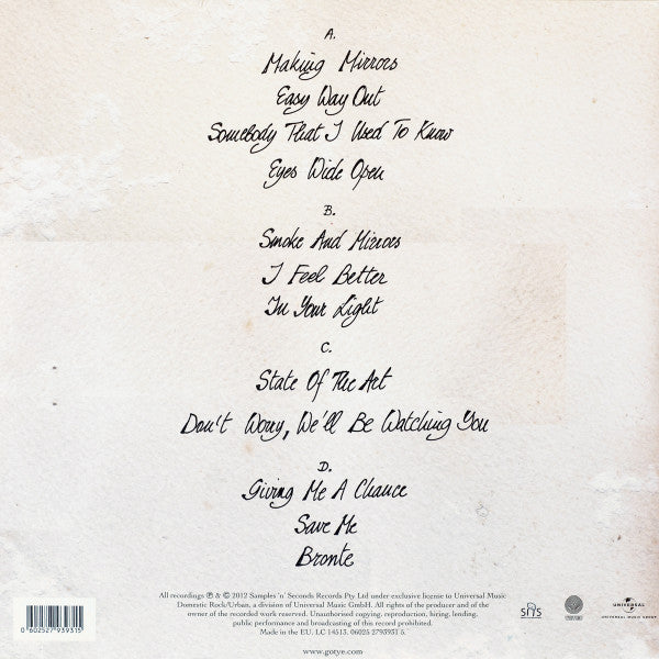 Gotye : Making Mirrors (2xLP, Album, 180)