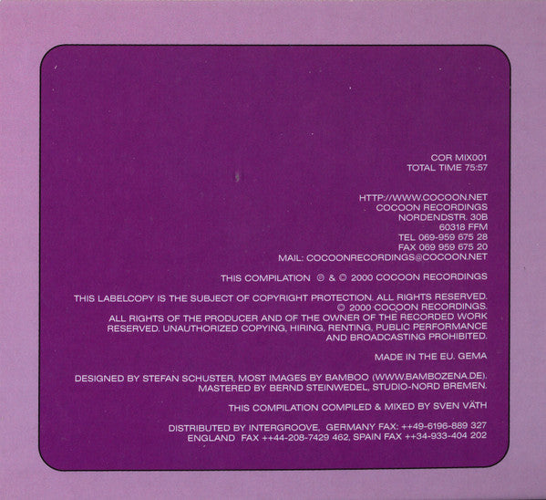Sven Väth : In The Mix (The Sound Of The First Season) (CD, Mixed)