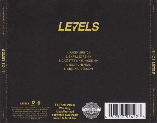 Avicii : Levels (CD, EP)
