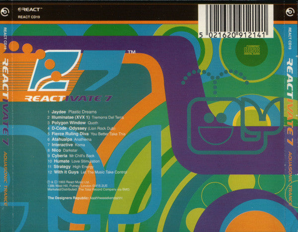 Various : Reactivate 7 (Aquasonic Trance) (CD, Comp)