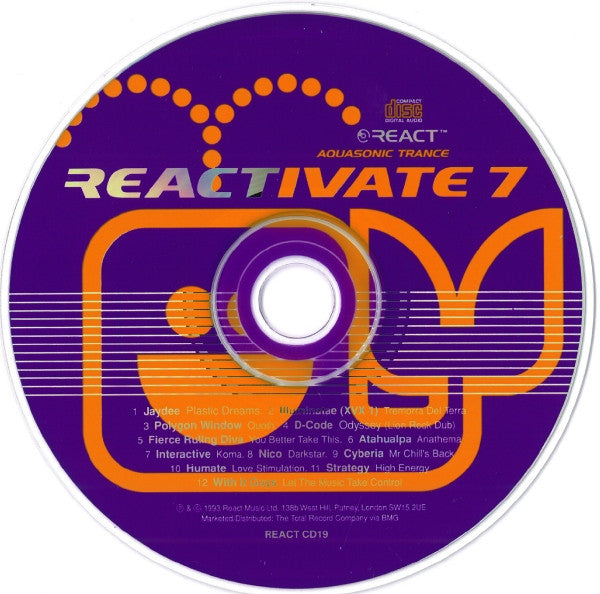 Various : Reactivate 7 (Aquasonic Trance) (CD, Comp)