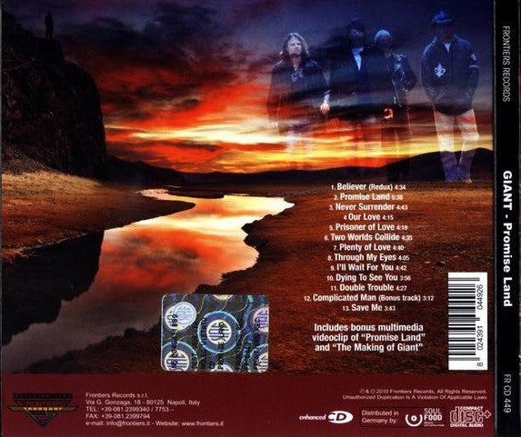 Giant (4) : Promise Land (CD, Album, Enh, Dig)