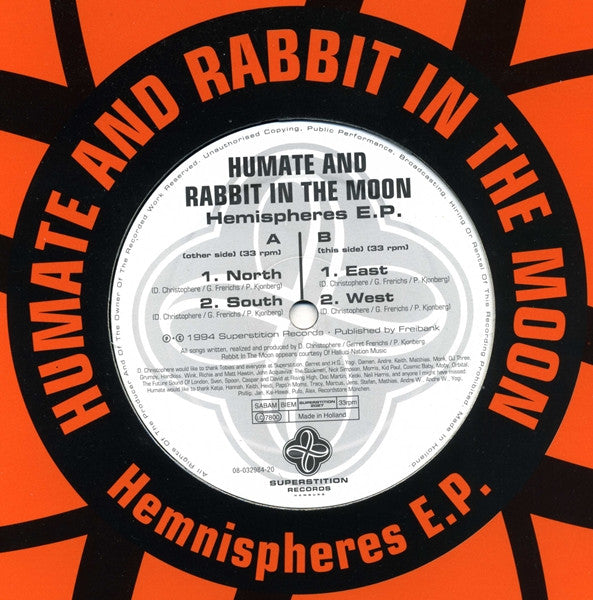Humate And Rabbit In The Moon : Hemispheres E.P. (12", EP)