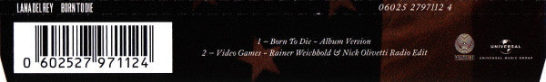Lana Del Rey : Born To Die (CD, Single)