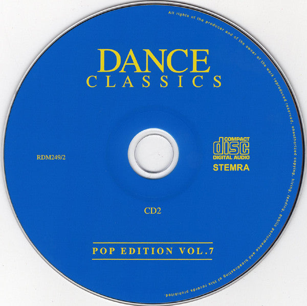 Various : Dance Classics - Pop Edition Vol. 7 (2xCD, Comp)