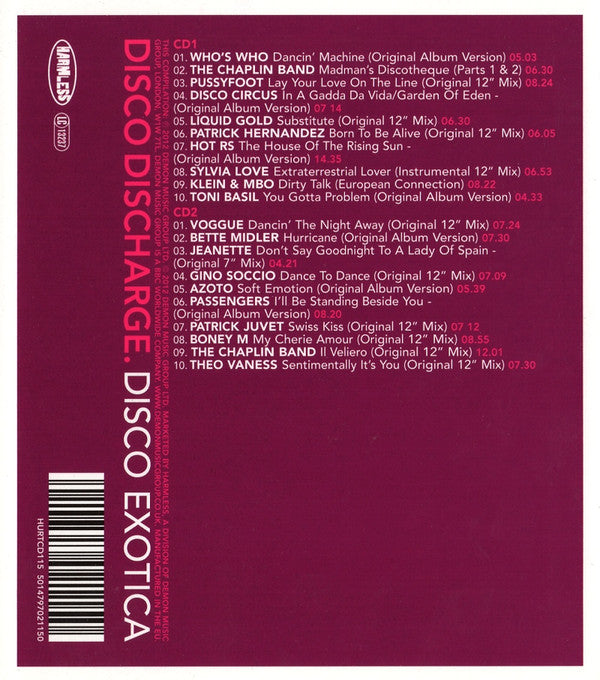 Various : Disco Discharge. Disco Exotica (2xCD, Comp)