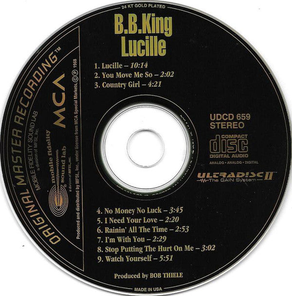 B.B. King : Lucille (CD, Album, RE, RM, 24K)