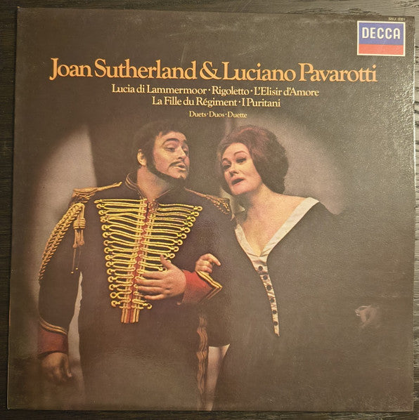 Joan Sutherland, Luciano Pavarotti, Orchestra Of The Royal Opera House, Covent Garden, London Symphony Orchestra, English Chamber Orchestra, Richard Bonynge : Joan Sutherland &amp; Luciano Pavarotti - Duets - Duos - Duette (LP, Comp)