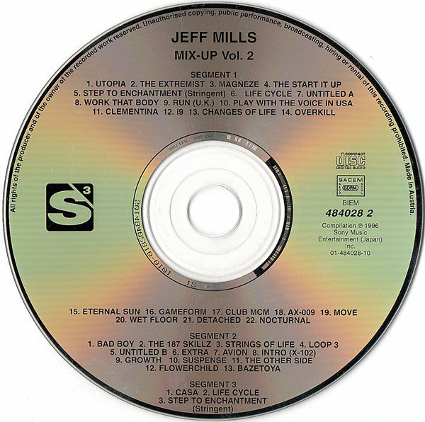 Jeff Mills : Mix-Up Vol. 2 Featuring Jeff Mills - LiveMix At Liquid Room, Tokyo (CD, Mixed)