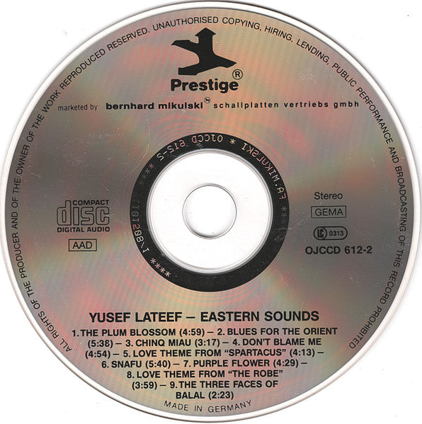 Yusef Lateef : Eastern Sounds (CD, Album, RE, RM)