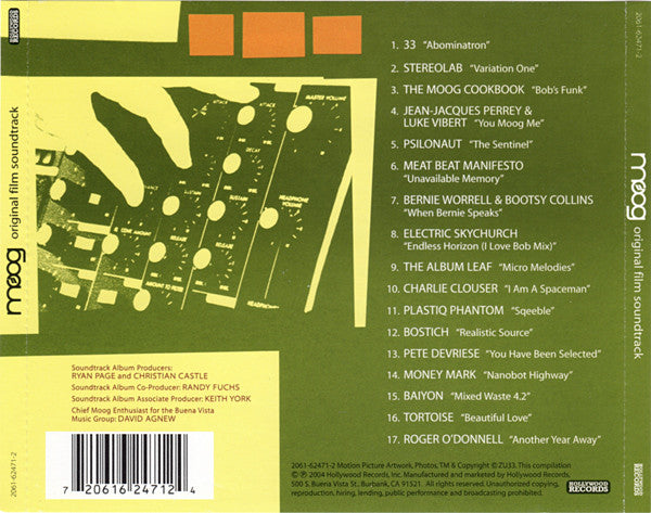 Various : Moog (Original Film Soundtrack) (2xCD, Comp)